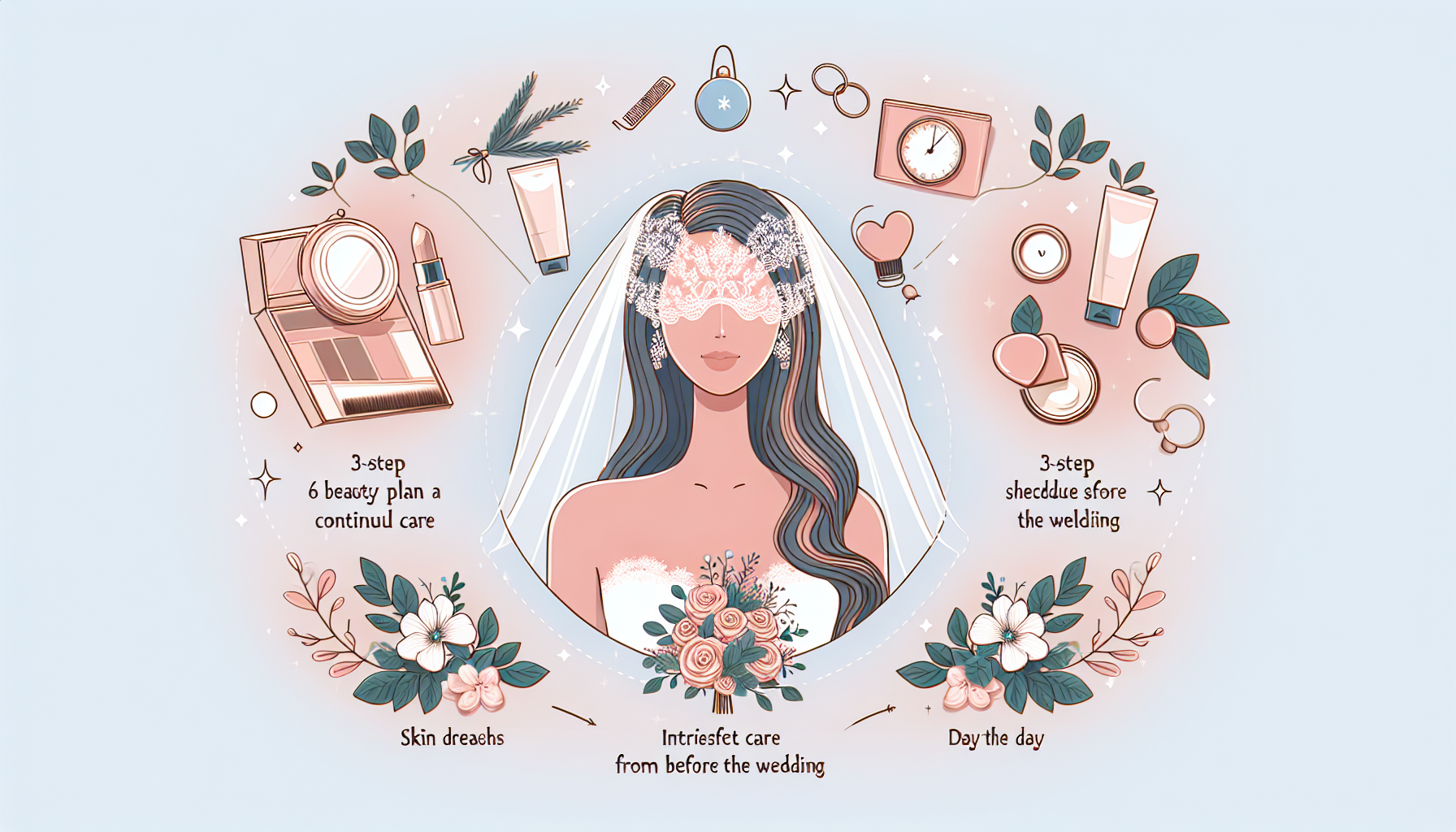 【必見】輝く花嫁になるための3ステップ美容計画：結婚式6ヶ月前から当日までの完璧スケジュール