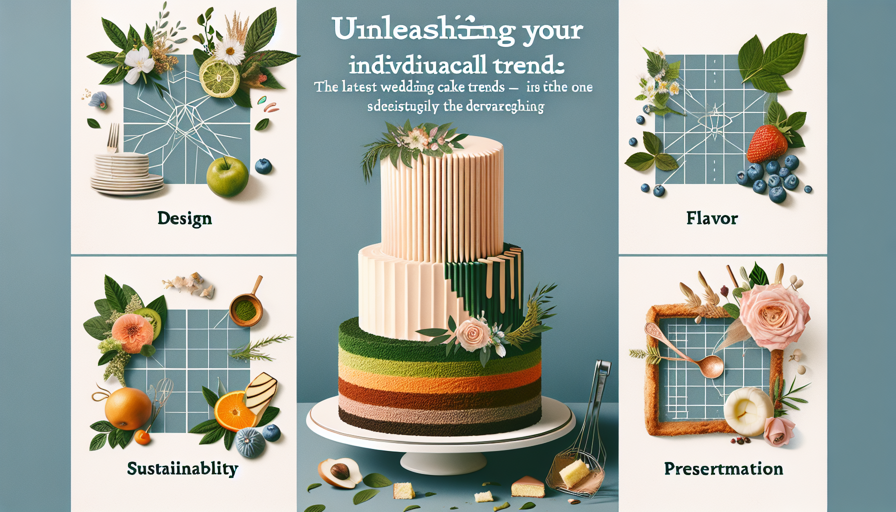 「個性が光る！最新ウェディングケーキトレンド5選 – デザイン、味、エコ、演出まで」